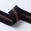 En Stock color mixto banda elástica de alta elasticidad lisa plana ancha patrón horizontal cifrado elástico banda elástica color a rayas expuesto cinturón para pantalones