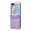 Funda de Cuero Plegable con Relieve para Teléfono Móvil Samsung Zflip7Fe R20 Crossbody Z Flip6/5/4/3