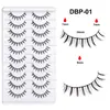 10 Pares de Pestañas Postizas Pequeñas tipo Cómic, Naturales, Largas y Ligeras, Pestañas de 0.04mm, Par de Pestañas Abuela Conejo