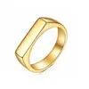 Anillo DIY de acero inoxidable más vendido en Europa y América, se puede grabar con texto o imágenes, superficie lisa, anillo de diseño de acero inoxidable para parejas