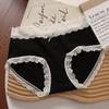 Ropa Interior de Algodón Puro para Mujer Lazo Floral Ropa Interior de Algodón Puro para Mujer Niñas Estudiante Calzones de Algodón Puro en la Entrepierna