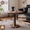 Mesa de café de altura ajustable para apartamentos pequeños, uso en el hogar, mesa auxiliar para sofá, mesa de comedor, mesa redonda, mesa de té para balcón