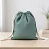 Bolsa de Lona con Cierre de Cordón Bolsa Personalizada DIY para Empaque de Joyería Bolsa de Almacenamiento para Cosméticos Juguetes Estampar Logo