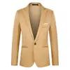 Chaqueta de traje de primavera para hombre, informal, combinable, coreana, de un solo pecho, de un solo color, pequeña, para hombre.