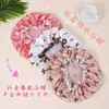 Gorro de Ducha de Doble Capa Impermeable Gorro para Cabello para el Hogar para Mujeres Baño Adultos y Niños Set para el Cabello Campana Mascarilla para el Cabello a Prueba de Aceite para Cocina