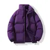 Comercio Exterior AliExpress Nueva Ropa de Invierno Gruesa Cálida de Color Sólido Casual con Cuello para Hombre y Mujer para Pareja