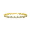 Mecanismo de Cierre Cadena Pulsera de Plata S925 Fila Única Circonita Diamante Artificial Pulsera Venta Directa de Fábrica