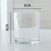 Taza de vela transparente para aromaterapia DIY taza vacía botella de vidrio de 200 ml frasco de vidrio para fragancia sin fuego Taza de vela sin humo