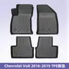 Adequado para Chevrolet Volt 2016-2019 Material 3D para Todas as Estações Tapete de Chão TPE Tapete de Porta-Malas