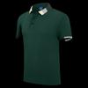 Polo de manga corta de algodón de seda de hielo de verano con logotipo impreso bordado personalizado, ropa de grupo empresarial, mono, camiseta