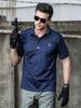 Ropa de Secado Rápido para Exteriores Huanlong, Camisa Polo con Cuello, Camiseta Deportiva de Manga Corta para Hombre que Absorbe el Sudor, Camiseta Táctica, Ropa para Entrenamiento Físico