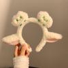 Diadema Especial para Lavar la Cara, Diadema Divertida de Otoño e Invierno con Diseño de Oso Lindo, Cinta para el Pelo, Horquilla, Accesorios para el Pelo, Tocado de Felpa