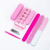 Conjunto de Ferramentas para Manicure, Conjunto de Polimento de 9 Peças, Lixa de Polimento, Lixa de Polimento, Conjunto de Esponja para Esfregar, Fornecimento Transfronteiriço