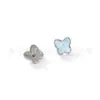 Joyería de Aleación de Titanio Jiangtai F136 Mariposa Vidrio Superficie Brillante Joyería para Piercing Corporal de Aleación de Titanio G23 Aretes