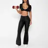 Nuevo conjunto de camiseta de yoga de micro-flare transfronterizo de Chen Shijie, conjunto deportivo elástico de secado rápido estilo europeo y americano, conjunto de yoga