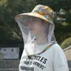Sombrero de Sol Transpirable Anti-Mosquitos para Hombres y Mujeres Primavera y Verano Exterior Ala Ancha Pesca Camping Recolección de Té Sombrero