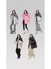 Nueva Chaqueta Corta de Algodón con Plumas de Invierno 2026, Moda Estilo Coreano, Engrosada, Abrigo con Capucha de Bloques de Color Únicos, Ropa de Algodón de Moda