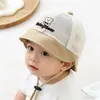 Nuevo Estilo de Verano Sombrero de Sol Oso Bebé, Sombrero de Pescador Estilo Coreano, Lindo Sombrero Cubo para Bebé, Venta al por Mayor desde el Fabricante