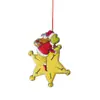 Decoración Navideña de Monstruo Peludo Verde Nuevo 2023 Colgante de Dibujos Animados para Árbol de Navidad Decoración para el Hogar y el Coche de Navidad