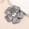 Pequeno estilo Chanel luxo leve alta costura moda camélia strass patch DIY grampo de cabelo feito à mão acessórios para roupas