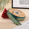 Cinta de hilo bronceado termoestable de alta calidad de 2.5 cm Flor creativa hecha a mano en stock Cinta decorativa para caja de regalo
