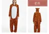 Desenho animado Animal Pijama Siamês Adulto Outono e Inverno Flanela Panda Dinossauro Masculino e Feminino Triceratops Leão Estrela Pégaso