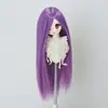 Peruca para Boneca BJD 346 Folha Luo Li Acessórios de Cabelo para Vestir Boneca Franja Longa Cabelo Longo Liso Múltiplas Cores Disponíveis