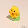 Mini Paisaje Dibujo Animado Pollito Amarillo Estéreo Resina Animal Muñeco Creativo Decoración de Escritorio de Computadora Coche Adornos