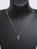 Collar con Colgante de Letra Completo de Diamante A-L Venta Caliente Transfronteriza en Amazon de Moda y Exquisito Versátil Cadena para Clavícula de 12 Letras