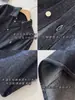 Jaqueta Camisa Jeans Azul Algodão Puro Gola Reversível Estilo Vintage Início de Primavera Algodão de Xinjiang Bordado de Pônei Retro para Mulheres