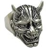 Anillo de moda personalidad europea y americana dominante hip-hop Guerrero Negro máscara prajna anillo para hombre todo-partido anillo de dedo joyería