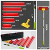 Juego de Rasquetas para Masilla de 15 cm a 120 cm Rasqueta de Acero Inoxidable Nivelador de Masilla de Plástico Paleta Rasqueta Grande