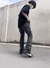 Pantalones plisados estilo Vibe para hombre, marca de moda, pantalones deportivos casuales holgados funcionales de secado rápido, estilo High Street americano