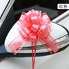 50 gaze de neve Xadrez Flor de Bola rede flor desenhada à mão flor de plástico cordão com corda de amarração flor decorativa embalagem decoração de carro de casamento