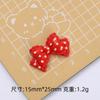 Gravata Borboleta Vermelha e Azul Retrô Coração Desenho Animado Acessórios para Joias DIY Cola Cremosa Resina Pequenos Acessórios Furo Fivela de Sapato Material