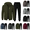Nuevo Conjunto de Suéter con Capucha y Chaqueta de Punto Jacquard para Hombre, Deportivo, Fitness, Ocio