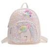2024 Nueva Mochila para Niña Pequeña Lentejuelas de Unicornio Lindas Hombros Mini Coreana Jardín de Infancia para Niños Bolsa Pequeña