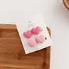 Rosa Novo Rosa Doce Versátil Coração Franja Presilha Lateral Raiz do Cabelo Fofo Laço Menina Acessórios de Cabelo