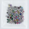 Taladro de garra con forma de D de cuatro orejas de 6 mm, base plateada acrílica, taladro de costura a mano, accesorios para vestidos de novia DIY, accesorios