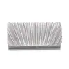 Bestseller Transfronterizo Bolso de Noche Plegado Moda Femenina Bolso de Mano Versátil Bolso de Mano con Cadena Simple de Lujo Ligero