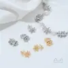 Chapado en Cobre Oro de 14 Quilates Incrustado Circonita Colgante Doble Trenzado de Valla Colgante Material para Accesorios de Pulsera, Collar, Joyería para Orejas Hecho a Mano