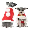 Z Miaodi Pet Capa de Natal Capa Roupas de Gato e Cachorro Conjunto de Chapéu Roupa de Transformação Engraçada para Animais de Estimação