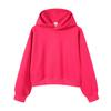 Sudadera con capucha de algodón puro de doble capa, estilo europeo y americano moderno, 350g, corta, pullover casual para otoño e invierno
