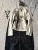 Ventas Directas de Fábrica Transfronterizo INS de Moda Verano Europeo y Americano Nuevo Estilo de Moda Estampado Y2K Patrón Gótico Camiseta de Mujer