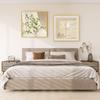 Pintura decorativa para dormitorio estilo tronco de alta gama dormitorio principal junto a la cama pintura colgante de dos piezas estilo silencioso pared de sala de estar mural abstracto