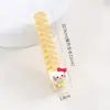 Peine para el cabello de pez pequeño de dibujos animados lindo, gato pequeño, peine de cola puntiaguda para sección de trenzado doméstico, peine de espina de pescado lindo y de alto valor para niñas