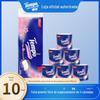Debao rolo de papel com núcleo de incenso de flor de cerejeira 10 rolos 4 camadas 160g papel higiênico papel higiênico doméstico rolo de papel higiênico atacado