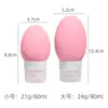 Frasco Dispensador em Formato de Concha, Frasco de Silicone Criativo Personalizado Tipo Squeeze, Frasco Dispensador de Silicone de Grau Alimentício para Viagem ao Ar Livre