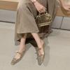 Pantuflas Tejidas Cómodas Gigantes Marea de Verano para Mujer Altura Aumentada 4cm Huecas Transpirables Media Muela Zapatos de Muela Planos Sandalias Artísticas