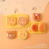 Brinquedo de Comida Simulada Acessórios de Resina Decorações DIY com Cola de Creme Urso de Desenho Animado Fofo Estilo Misto Decoração de Torta de Ovo Pão